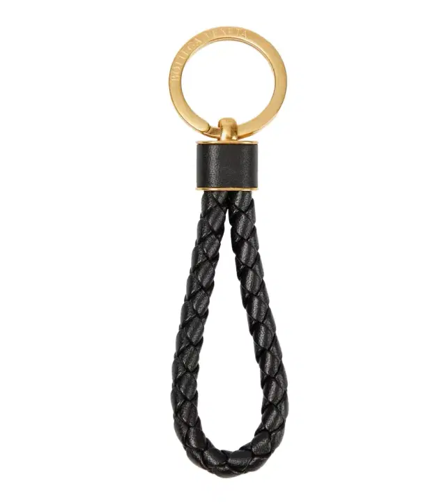 Bottega Veneta Intreccio leather keyring