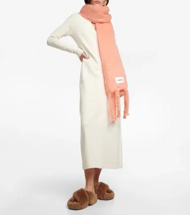 Jil Sander Mohair and wool-blend scarf | Thumbnail 4