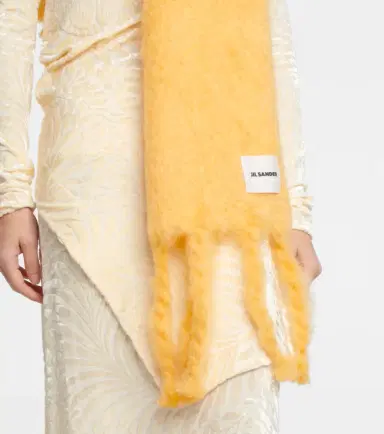 Jil Sander Mohair and wool-blend scarf | Thumbnail 5
