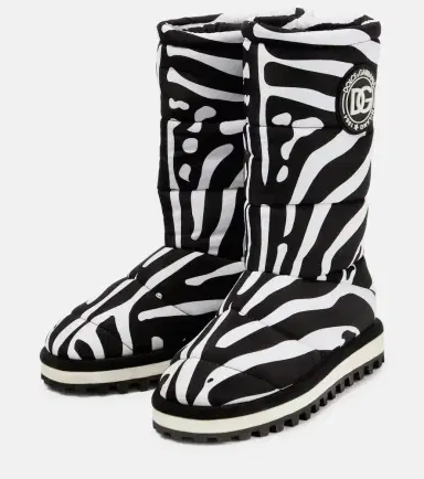 Dolce & Gabbana Zebra-print padded nylon snow boots | Thumbnail 3 Dolce & Gabbana Zebra-print padded nylon snow boots | Thumbnail 3