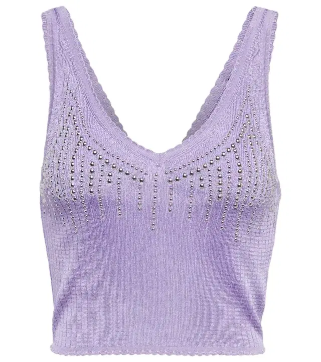 Rabanne Embellished knit top