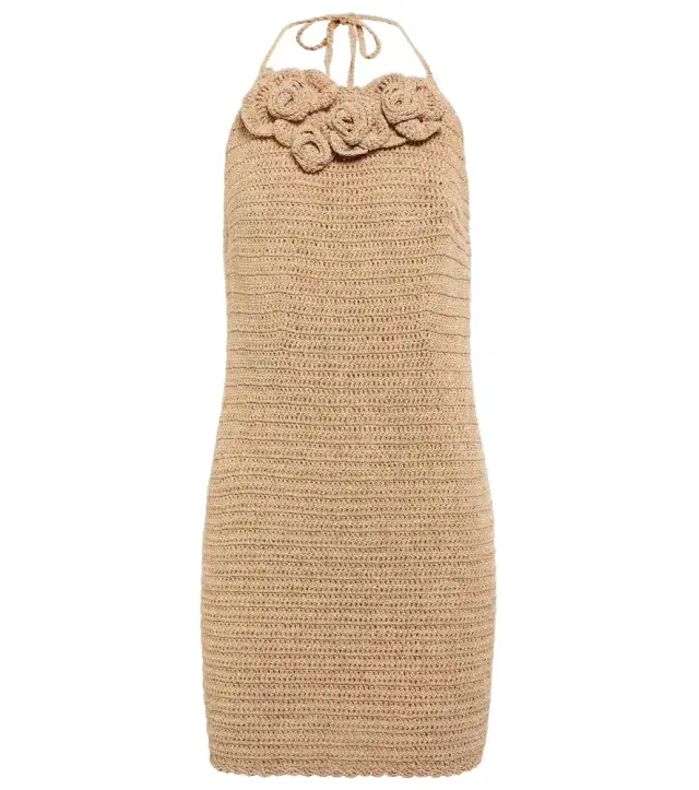 Magda Butrym Crochet cotton-blend minidress