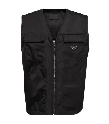 Prada Re-Nylon V-neck vest | Thumbnail 1
