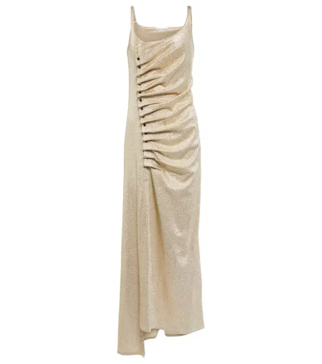Rabanne Metallic wrap dress