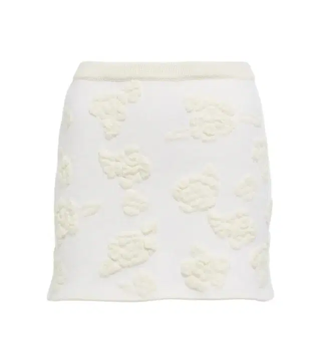 Magda Butrym Embroidered high-rise wool-blend miniskirt