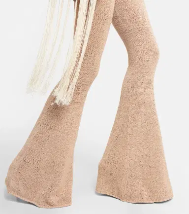 Magda Butrym Crochet high-rise flared leggings | Thumbnail 4