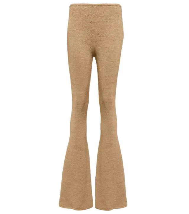 Magda Butrym Crochet high-rise flared leggings