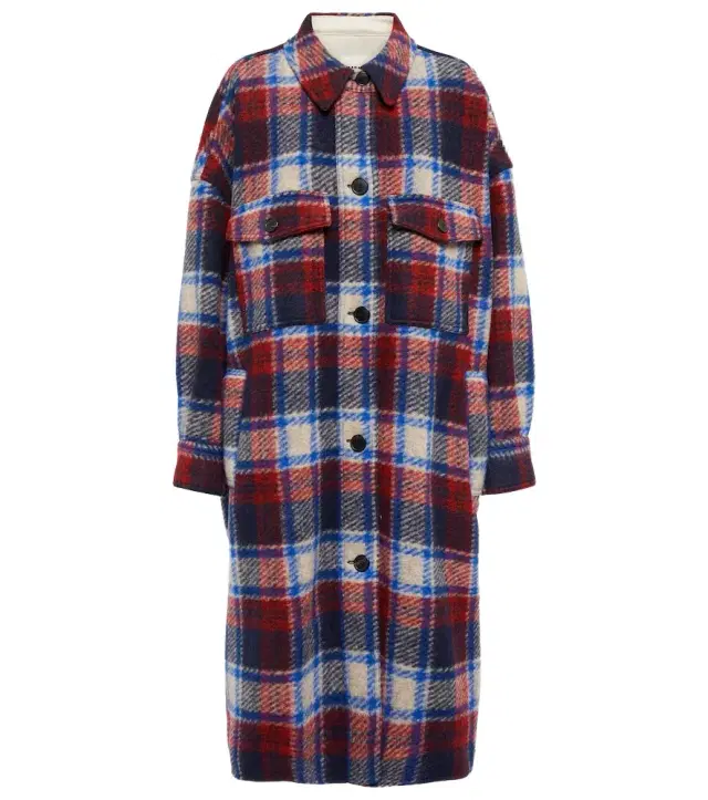 Marant Etoile Fontizi checked coat