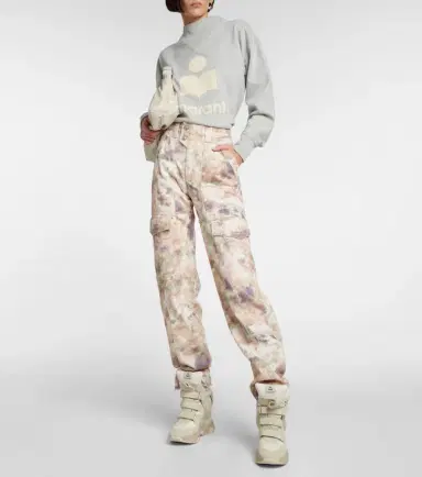 Marant Étoile Vayoneo printed denim cargo pants | Thumbnail 3