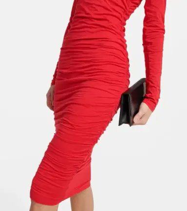 Velvet Gauzy Whisper jersey midi dress | Thumbnail 4