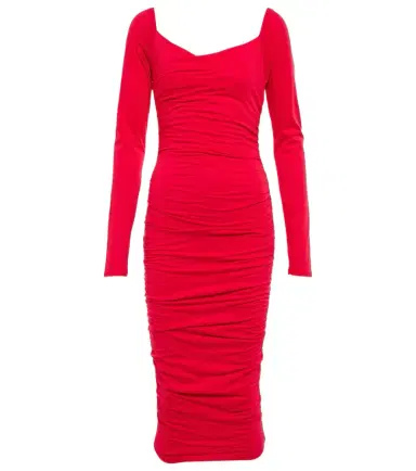 Velvet Gauzy Whisper jersey midi dress | Thumbnail 1