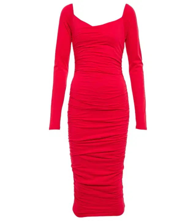 Velvet Gauzy Whisper jersey midi dress