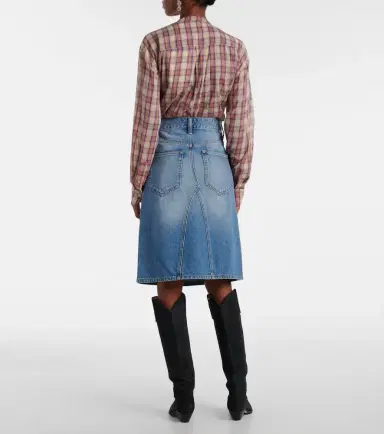 Marant Etoile Fiali denim midi skirt | Thumbnail 3