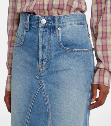 Marant Etoile Fiali denim midi skirt | Thumbnail 4