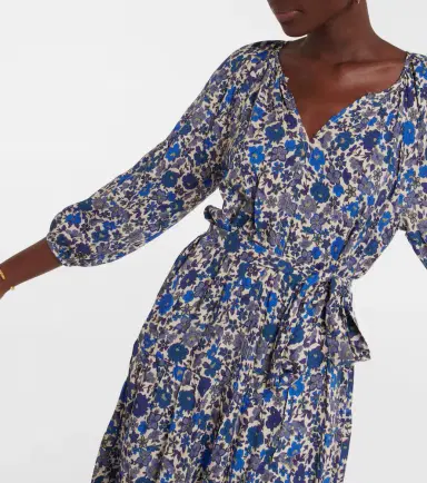 Velvet Maddy floral midi dress | Thumbnail 5