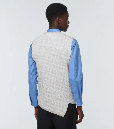Comme des Garçons SHIRT Comme des Garçons Shirt Intarsia-knit wool sweater vest | Thumbnail 3 Comme des Garçons SHIRT Comme des Garçons Shirt Intarsia-knit wool sweater vest | Thumbnail 3