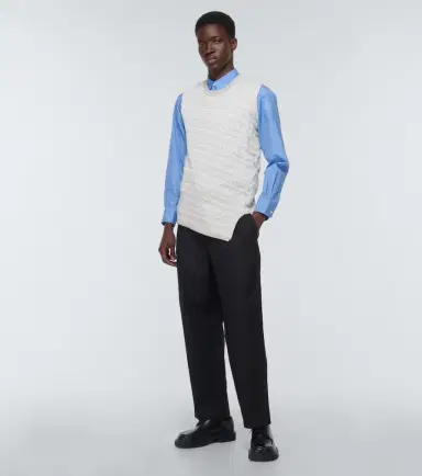 Comme des Garçons SHIRT Comme des Garçons Shirt Intarsia-knit wool sweater vest | Thumbnail 5 Comme des Garçons SHIRT Comme des Garçons Shirt Intarsia-knit wool sweater vest | Thumbnail 5