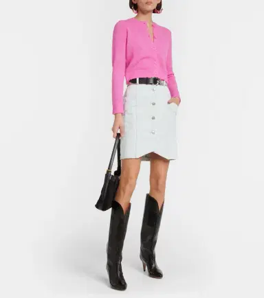 Marant Etoile Sabel high-rise denim miniskirt | Thumbnail 3