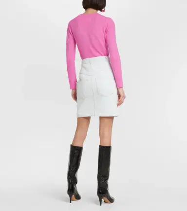 Marant Etoile Sabel high-rise denim miniskirt | Thumbnail 4