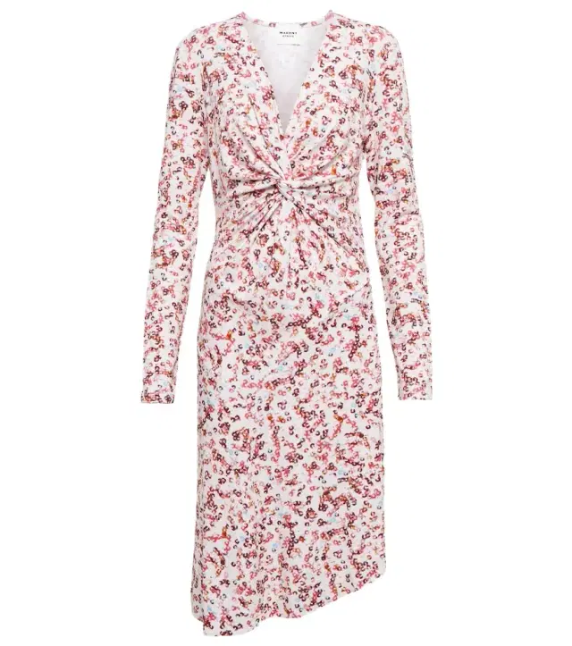 Marant Étoile Jadiya printed jersey midi dress