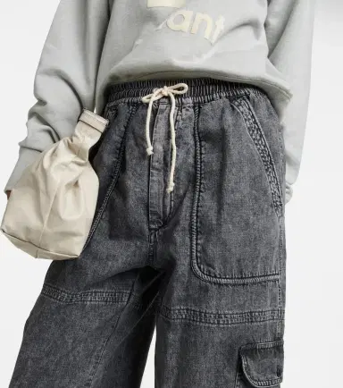 Marant Etoile Viamao high-rise cotton pants | Thumbnail 2
