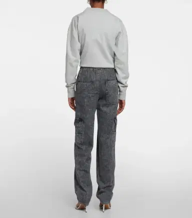 Marant Etoile Viamao high-rise cotton pants | Thumbnail 4