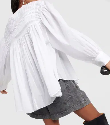 Marant Étoile Plalia oversized cotton blouse | Thumbnail 4 Marant Étoile Plalia oversized cotton blouse | Thumbnail 4