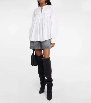 Marant Étoile Plalia oversized cotton blouse | Thumbnail 5 Marant Étoile Plalia oversized cotton blouse | Thumbnail 5