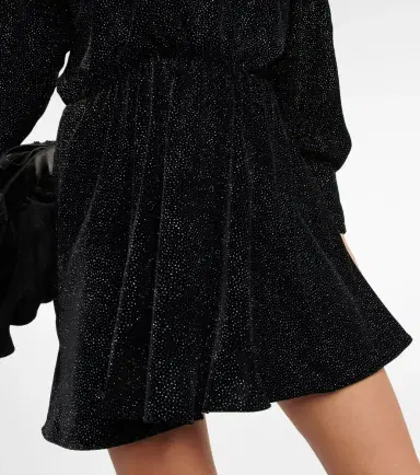 Marant Etoile Alexane glitter velvet minidress | Thumbnail 3