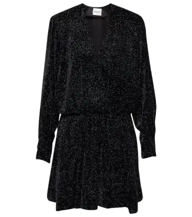 Marant Etoile Alexane glitter velvet minidress | Thumbnail 1