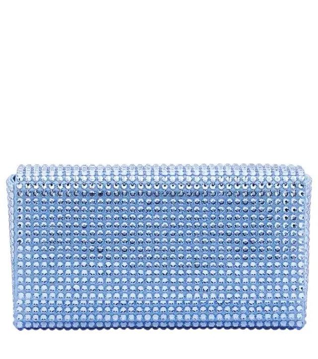Amina Muaddi Superamini embellished clutch