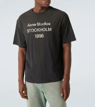Acne Studios Logo-print cotton-blend T-shirt | Thumbnail 5