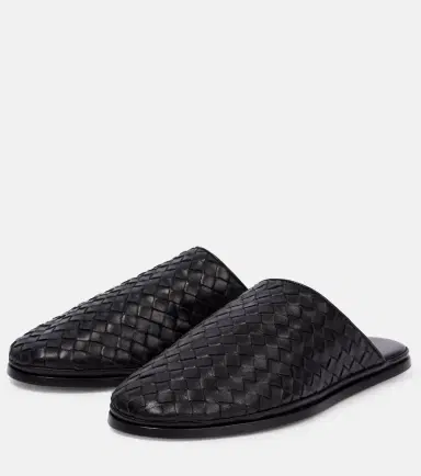Bottega Veneta Intrecciato leather slippers | Thumbnail 3