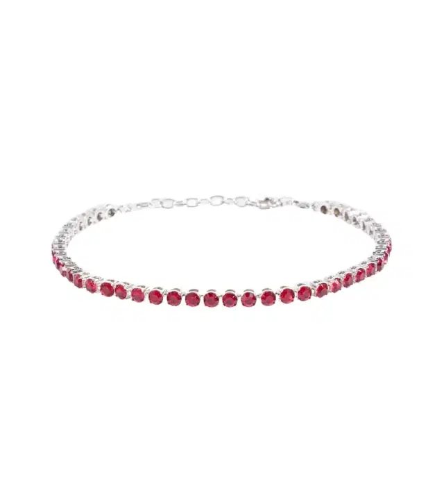 Amina Muaddi Embellished tennis anklet