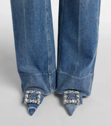 Dolce & Gabbana Embellished denim pumps | Thumbnail 5 Dolce & Gabbana Embellished denim pumps | Thumbnail 5