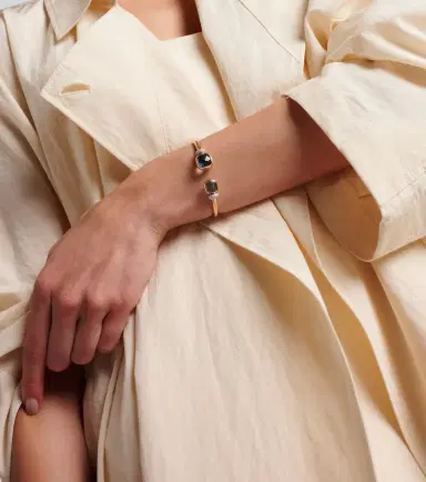 Pomellato Nudo 18kt rose gold cuff bracelet with topaz and diamonds | Thumbnail 4 Pomellato Nudo 18kt rose gold cuff bracelet with topaz and diamonds | Thumbnail 4