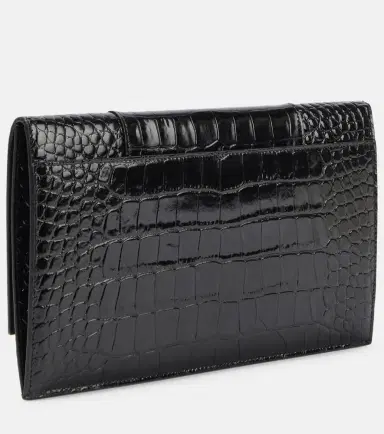 Balenciaga Hourglass Small croc-effect leather clutch | Thumbnail 5