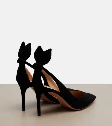 Aquazzura Bow Tie 85 suede pumps | Thumbnail 2 Aquazzura Bow Tie 85 suede pumps | Thumbnail 2