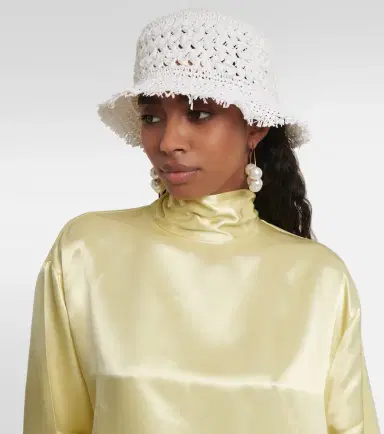 Ruslan Baginskiy Paper straw bucket hat | Thumbnail 4