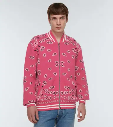 Alanui Bandana jacquard cotton bomber jacket | Thumbnail 4