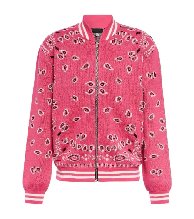 Alanui Bandana jacquard cotton bomber jacket