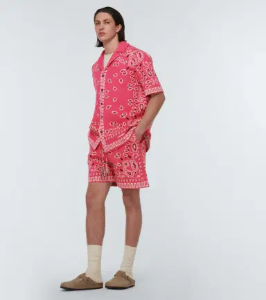 Alanui Bandana cotton-blend piqué shorts | Thumbnail 3