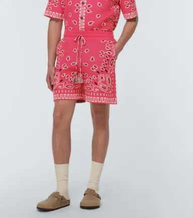 Alanui Bandana cotton-blend piqué shorts | Thumbnail 4