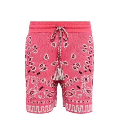 Alanui Bandana cotton-blend piqué shorts | Thumbnail 1