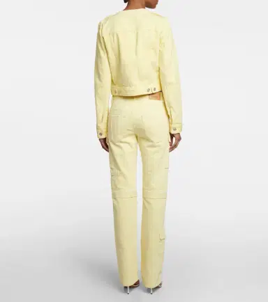 Isabel Marant Valene cropped denim jacket | Thumbnail 4 Isabel Marant Valene cropped denim jacket | Thumbnail 4