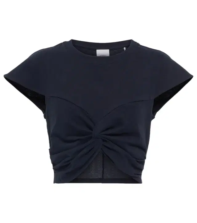 Isabel Marant Zineae cotton jersey crop top