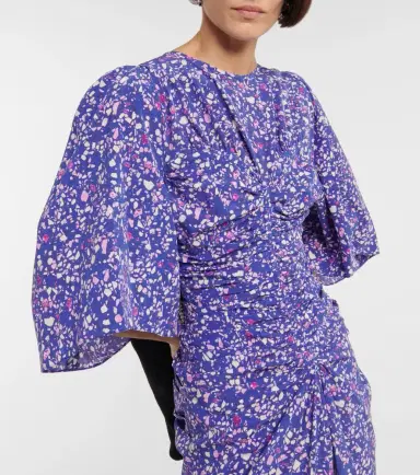 Isabel Marant Lurner silk-blend midi dress | Thumbnail 4 Isabel Marant Lurner silk-blend midi dress | Thumbnail 4