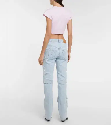 Isabel Marant Zineae cotton jersey crop top | Thumbnail 2 Isabel Marant Zineae cotton jersey crop top | Thumbnail 2