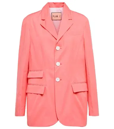 Plan C Single-breasted cotton blazer | Thumbnail 1