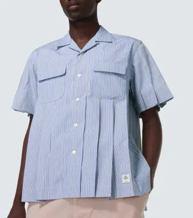 Sacai Striped cotton shirt | Thumbnail 2